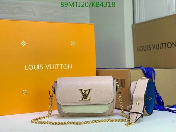 Louis Vuitton AAA+ Replica Lockme Tender Handbag Leather KB43186430975