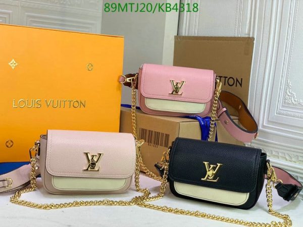 Louis Vuitton AAA+ Replica Lockme Tender Handbag Leather KB43186430975