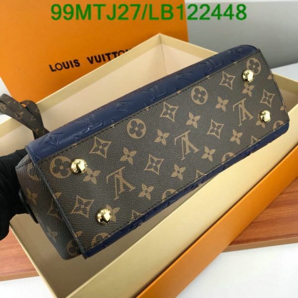 Louis Vuitton AAA+ Replica Marine Rouge Empreinte Leather Montaigne Bag LB12244889426