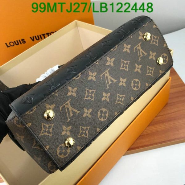 Louis Vuitton AAA+ Replica Marine Rouge Empreinte Leather Montaigne Bag LB12244889426