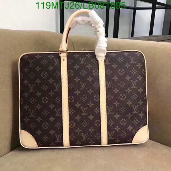 Louis Vuitton AAA+ Replica Men Porte-Documents Voyage in Monogram Canvas-Brown LB08199542785