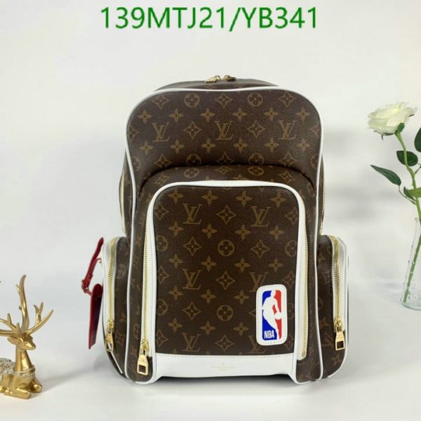 Louis Vuitton AAA+ Replica Monogram Canvas Backpack White YB34153276435