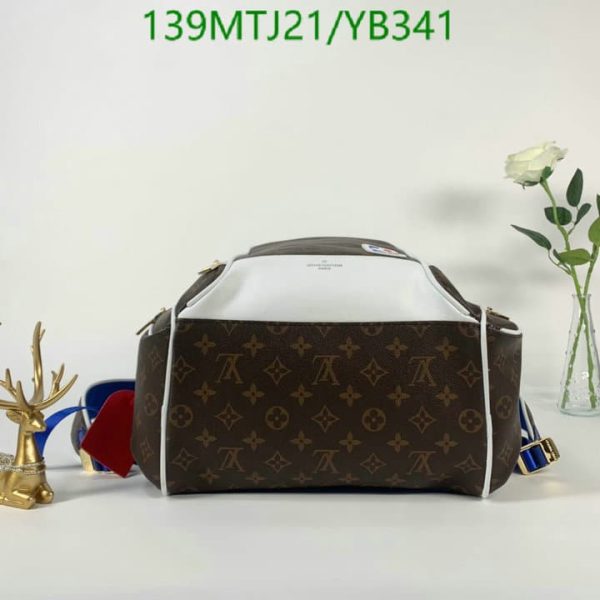 Louis Vuitton AAA+ Replica Monogram Canvas Backpack White YB34153276435