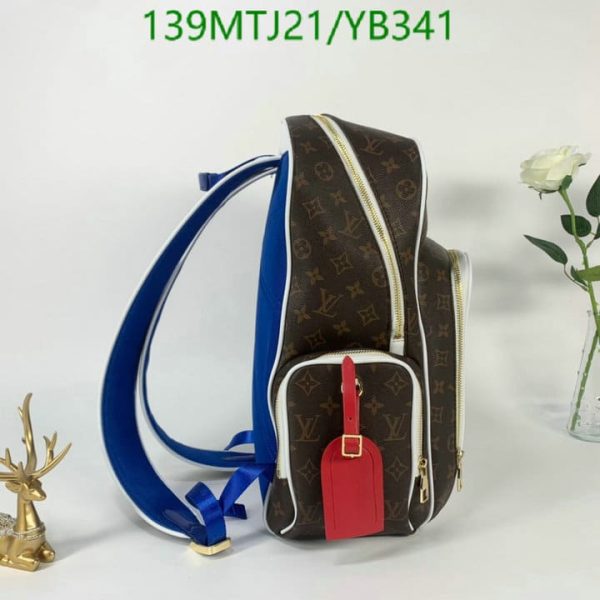 Louis Vuitton AAA+ Replica Monogram Canvas Backpack White YB34153276435