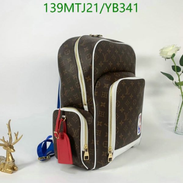 Louis Vuitton AAA+ Replica Monogram Canvas Backpack White YB34153276435