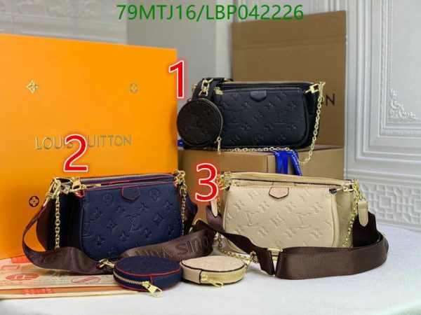 Louis Vuitton AAA+ Replica Multi Pochette Accessories Empreinte Noir LBP0422265027