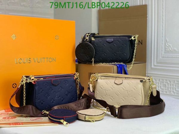 Louis Vuitton AAA+ Replica Multi Pochette Accessories Empreinte Noir LBP0422265027