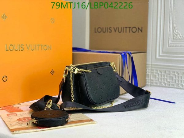 Louis Vuitton AAA+ Replica Multi Pochette Accessories Empreinte Noir LBP0422265027