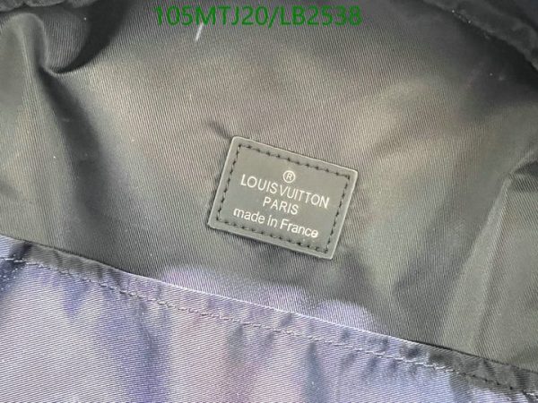 Louis Vuitton AAA+ Replica NIGO Black Denim Backpack LB25388965428