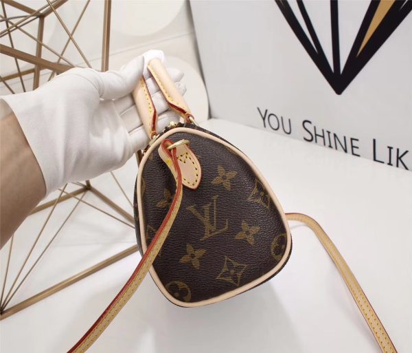 Louis Vuitton AAA+ Replica Nano Speedy Brown Bag LB03040557624