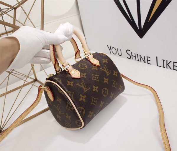 Louis Vuitton AAA+ Replica Nano Speedy Brown Bag LB03040557624