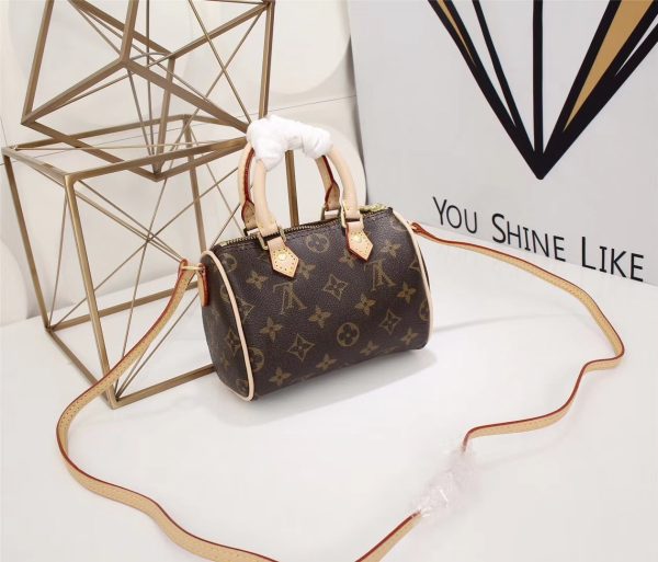 Louis Vuitton AAA+ Replica Nano Speedy Brown Bag LB03040557624