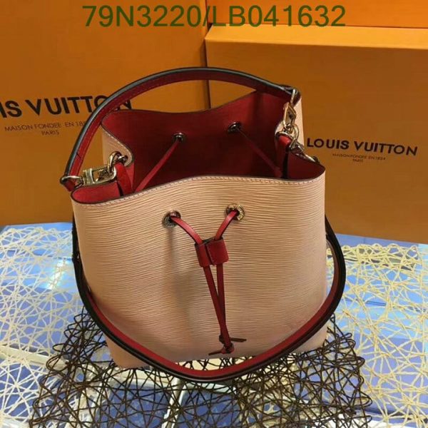 Louis Vuitton AAA+ Replica NéoNoé Pink Epi Leather Shoulder Bag LB04163264329