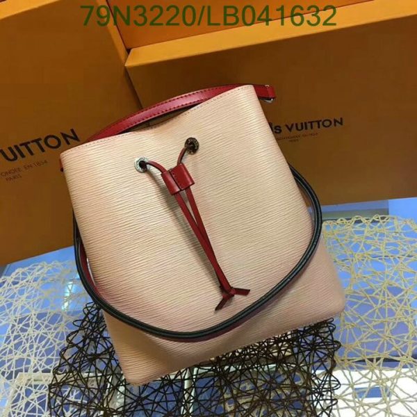 Louis Vuitton AAA+ Replica NéoNoé Pink Epi Leather Shoulder Bag LB04163264329