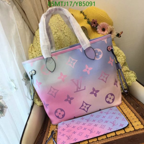 Louis Vuitton AAA+ Replica Neverfull Canvas Logo Monogram YB50918435695