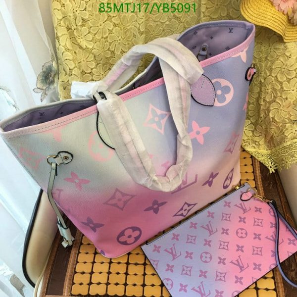 Louis Vuitton AAA+ Replica Neverfull Canvas Logo Monogram YB50918435695