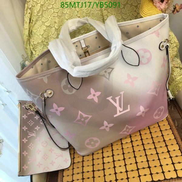 Louis Vuitton AAA+ Replica Neverfull Canvas Logo Monogram YB50918435695