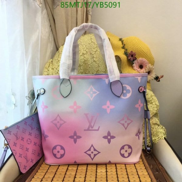 Louis Vuitton AAA+ Replica Neverfull Canvas Logo Monogram YB50918435695