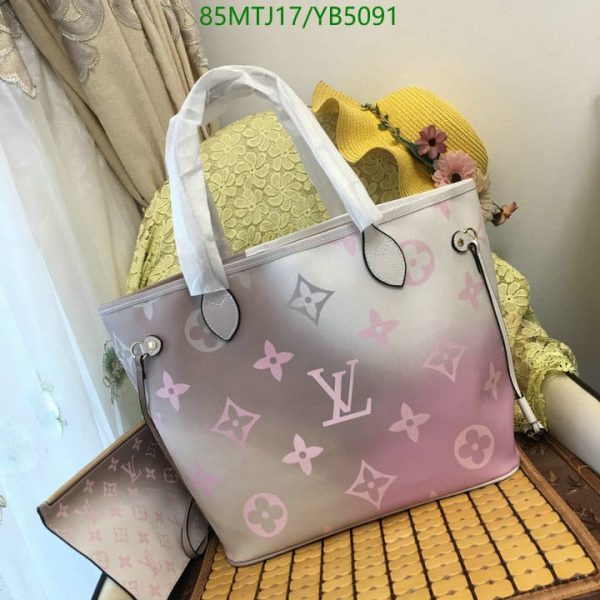 Louis Vuitton AAA+ Replica Neverfull Canvas Logo Monogram YB50918435695