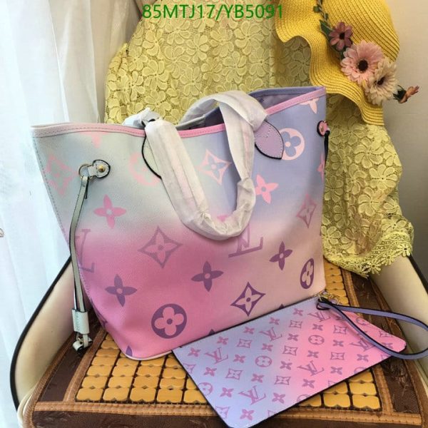 Louis Vuitton AAA+ Replica Neverfull Canvas Logo Monogram YB50918435695