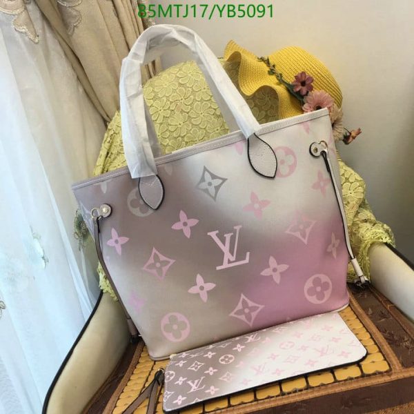 Louis Vuitton AAA+ Replica Neverfull Canvas Logo Monogram YB50918435695