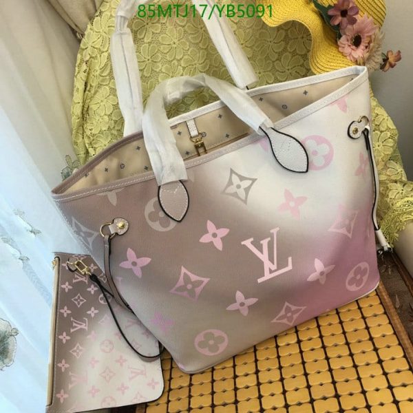 Louis Vuitton AAA+ Replica Neverfull Canvas Logo Monogram YB50918435695