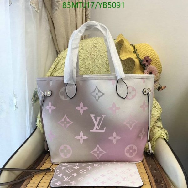 Louis Vuitton AAA+ Replica Neverfull Canvas Logo Monogram YB50918435695