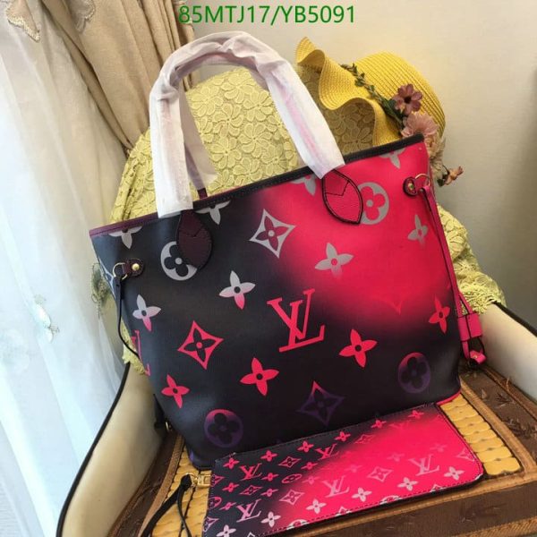 Louis Vuitton AAA+ Replica Neverfull Canvas Logo Monogram YB50918435695