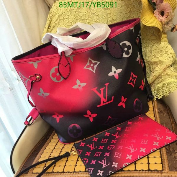 Louis Vuitton AAA+ Replica Neverfull Canvas Logo Monogram YB50918435695