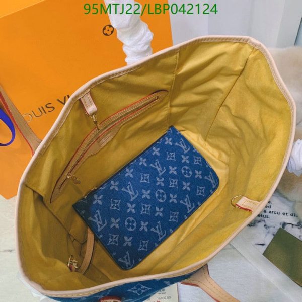 Louis Vuitton AAA+ Replica Neverfull MM Autres Toiles in Blue LBP0421243164