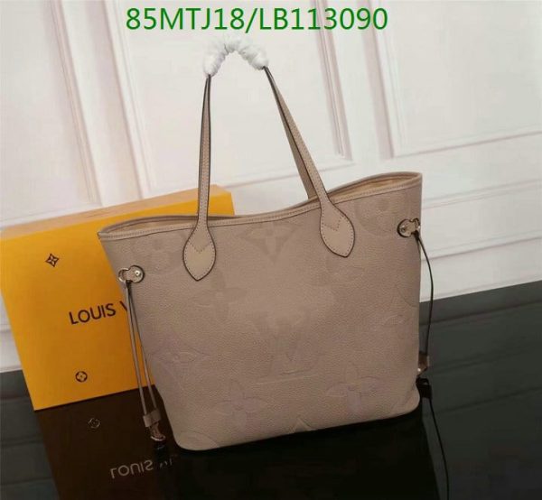 Louis Vuitton AAA+ Replica Neverfull Mm Empreinte Giant Tourterelle Tote Bag LB11309026816