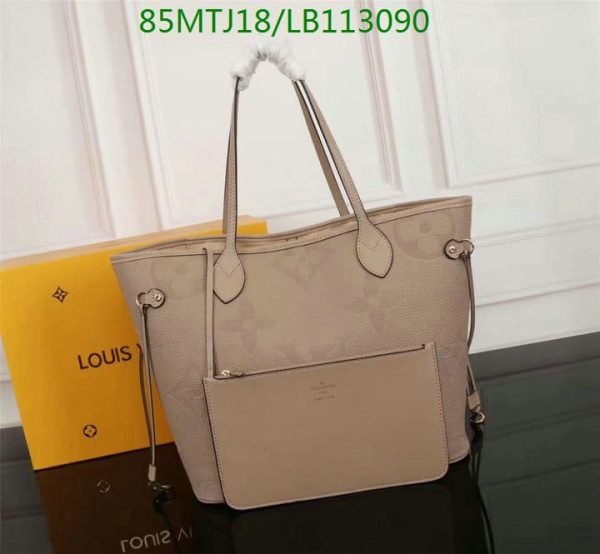 Louis Vuitton AAA+ Replica Neverfull Mm Empreinte Giant Tourterelle Tote Bag LB11309026816