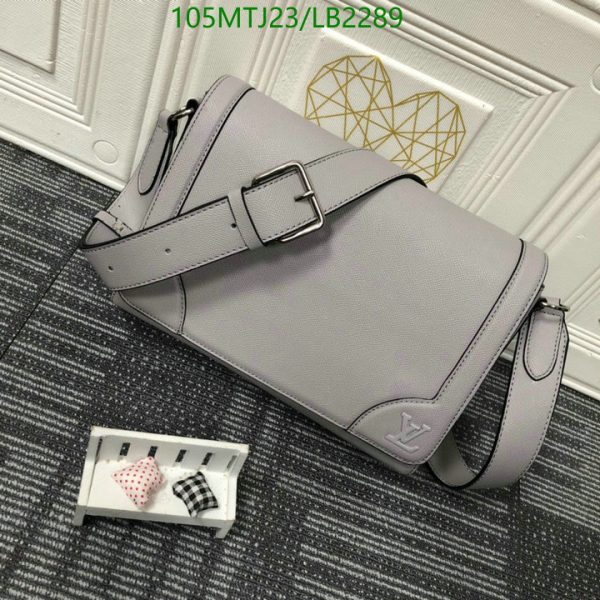 Louis Vuitton AAA+ Replica New Flap Beige Taïga Leather Messenger Bag LB2289589631