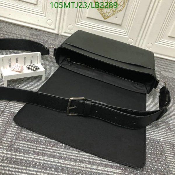 Louis Vuitton AAA+ Replica New Flap Black Taïga Leather Messenger Bag  LB22893274597