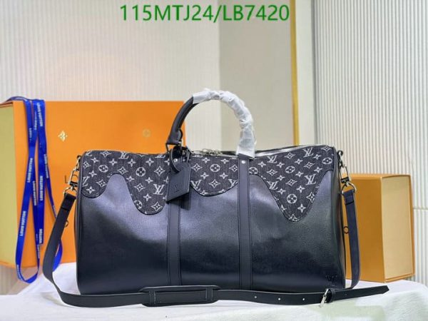 Louis Vuitton AAA+ Replica Nigo Keepall Bandouliere Bagpack LB74208654932