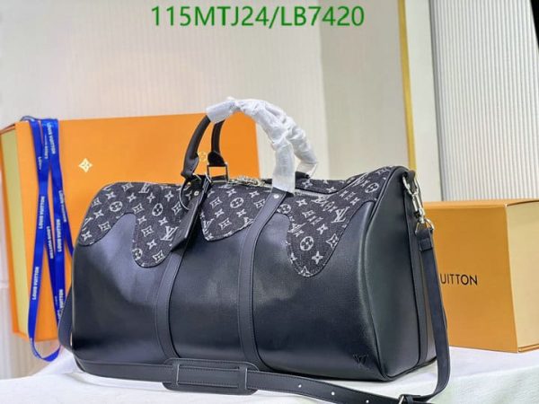 Louis Vuitton AAA+ Replica Nigo Keepall Bandouliere Bagpack LB74208654932