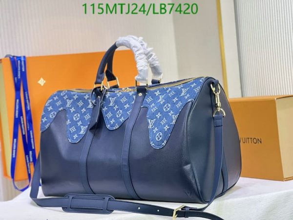 Louis Vuitton AAA+ Replica Nigo Keepall Bandouliere Bagpack LB74208654932