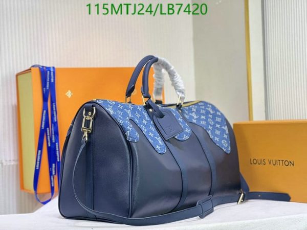 Louis Vuitton AAA+ Replica Nigo Keepall Bandouliere Bagpack LB74208654932