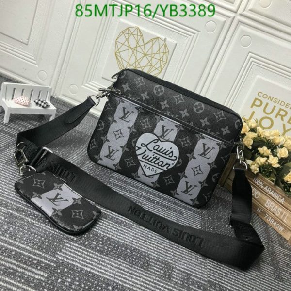 Louis Vuitton AAA+ Replica Nigo Trio Messenger Bag YB33898963547