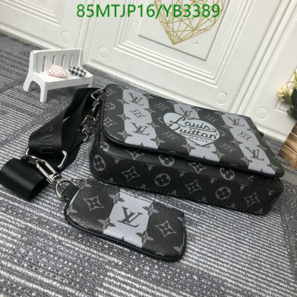 Louis Vuitton AAA+ Replica Nigo Trio Messenger Bag YB33898963547