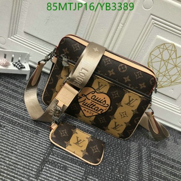 Louis Vuitton AAA+ Replica Nigo Trio Messenger Bag YB33898963547