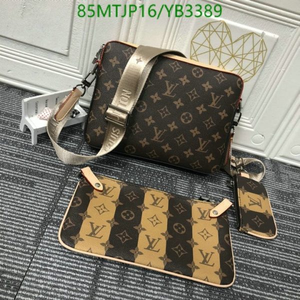 Louis Vuitton AAA+ Replica Nigo Trio Messenger Bag YB33898963547