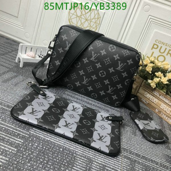 Louis Vuitton AAA+ Replica Nigo Trio Messenger Bag YB33898963547