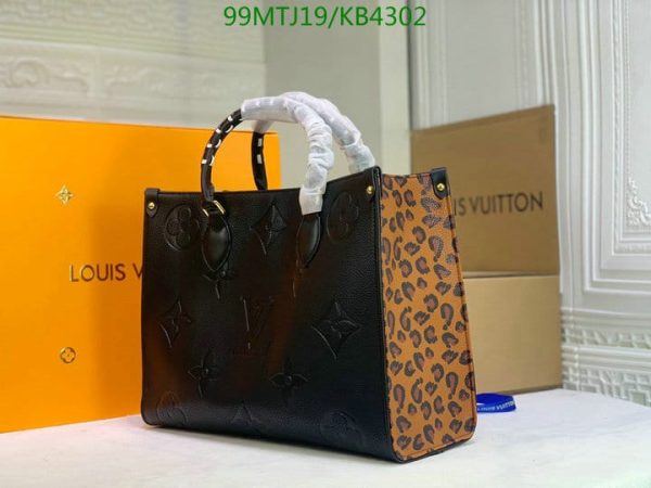 Louis Vuitton AAA+ Replica ONTHEGO Leopard Black  KB43028642075