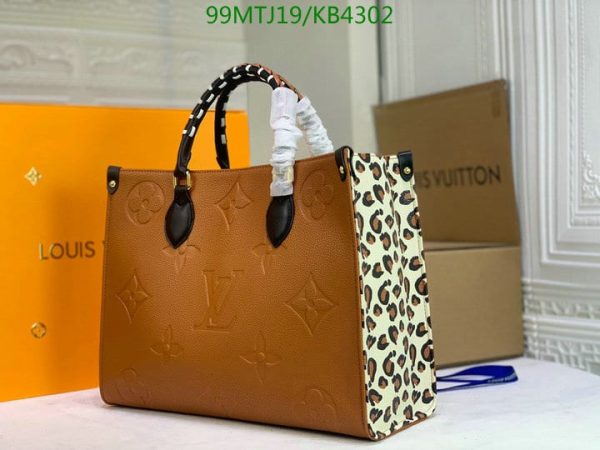 Louis Vuitton AAA+ Replica ONTHEGO Leopard Black  KB43028642075