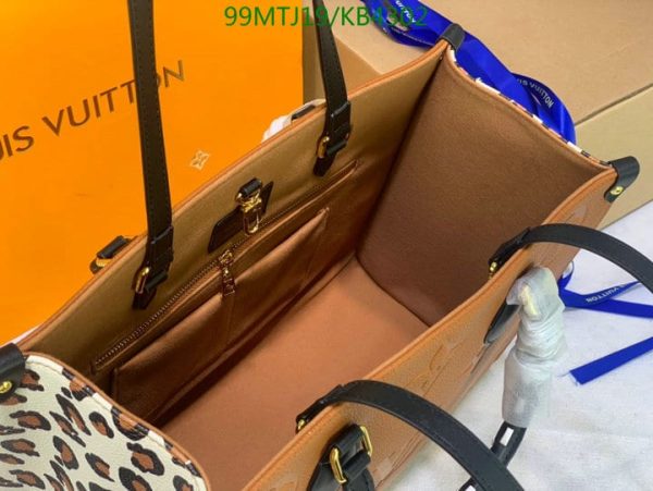 Louis Vuitton AAA+ Replica ONTHEGO Leopard Black  KB43028642075