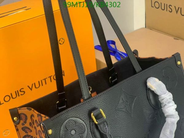 Louis Vuitton AAA+ Replica ONTHEGO Leopard Black  KB43028642075