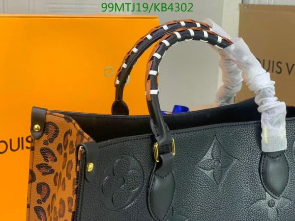 Louis Vuitton AAA+ Replica ONTHEGO Leopard Black  KB43028642075