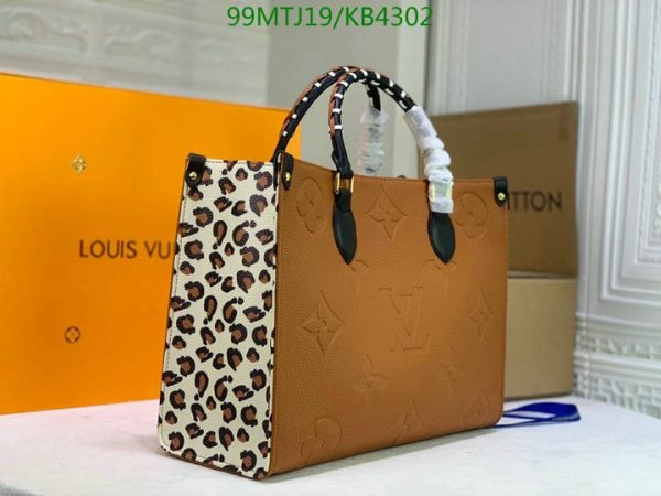 Louis Vuitton AAA+ Replica ONTHEGO Leopard Black  KB43028642075