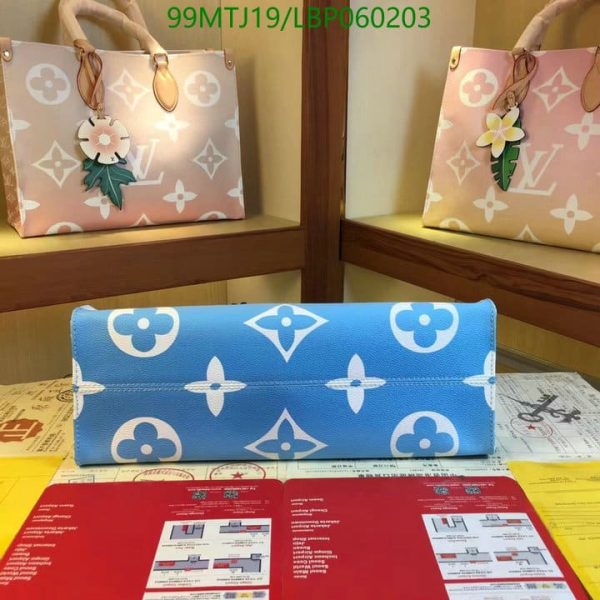 Louis Vuitton AAA+ Replica Onthego Gm By The Pool Blue Coated LBP0602036538